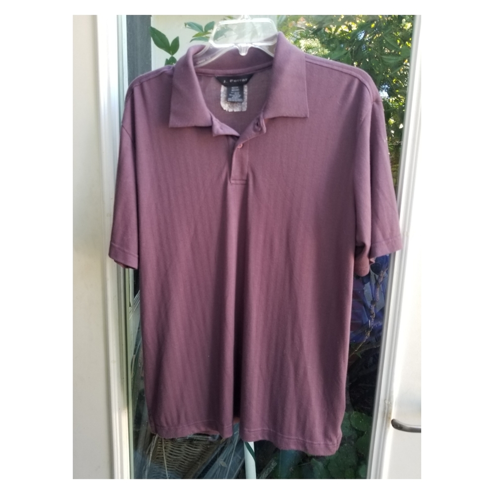 J. Ferrar Mans Mauve Short Sleeves size Med